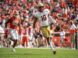 Boston College defensive back Brandon Sebastian had a fumble recovery for a 92-yard touchdown against Clemson, one of several College Football Week 9 highlights. (Image: AP)