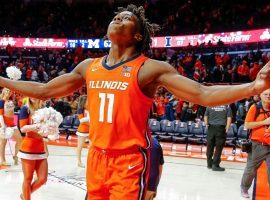 Illinois guard Ayo Dosunmu will try to pick off #2 Baylor in the Jimmy V Classic. (Image: Getty)