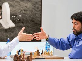 Magnus Carlsen (left) and Hikaru Nakamura (right) will enter their respective Speed Chess Championship quarterfinals as heavy favorites. (Image: Maria Emelianova/Chess.com)