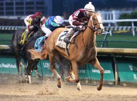 Finite's last outing was this decisive Chilukki Stakes victory at Churchill Downs. She is a tepid 7/2 favorite in Saturday's Grade 1 La Brea Stakes at Santa Anita. (Image: Coady Photography)
