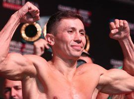 Gennady Golovkin (pictured) will aim to break the record for the most career middleweight title defenses when he battles Kamil Szeremeta on Friday. (Image: Getty)