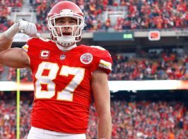 Kansas City TE Travis Kelce earns a Madden 21 rating of 99 after another historic season. (Image: AP)