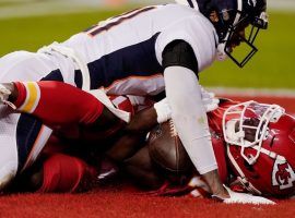 Kansas City wide receiver Tyreek Hill made an incredible catch in the end zone on Sunday, but didnâ€™t think he made the play. (Image: Getty)