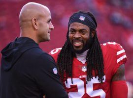 San Francisco defensive coordinator Robert Saleh is the +550 favorite to be hired as the next Detroit Lions head coach, and got high praise from cornerback Richard Sherman. (Image: Getty)