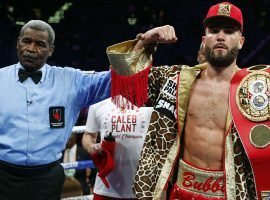 Oddsmakers have pegged Caleb Plant (right) as a massive favorite over Caleb Truax in their title fight on Saturday. (Image: Getty)