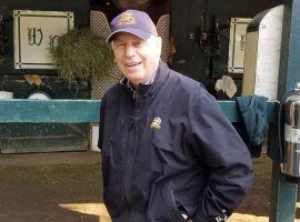 Despite a bout with COVID, the death of his last major owner/client and a declining stable, D. Wayne Lukas remains a presence wherever he goes. He returns to Oaklawn Park for its Winter/Spring Meet, which starts Friday. (Image: Bob Bradley)