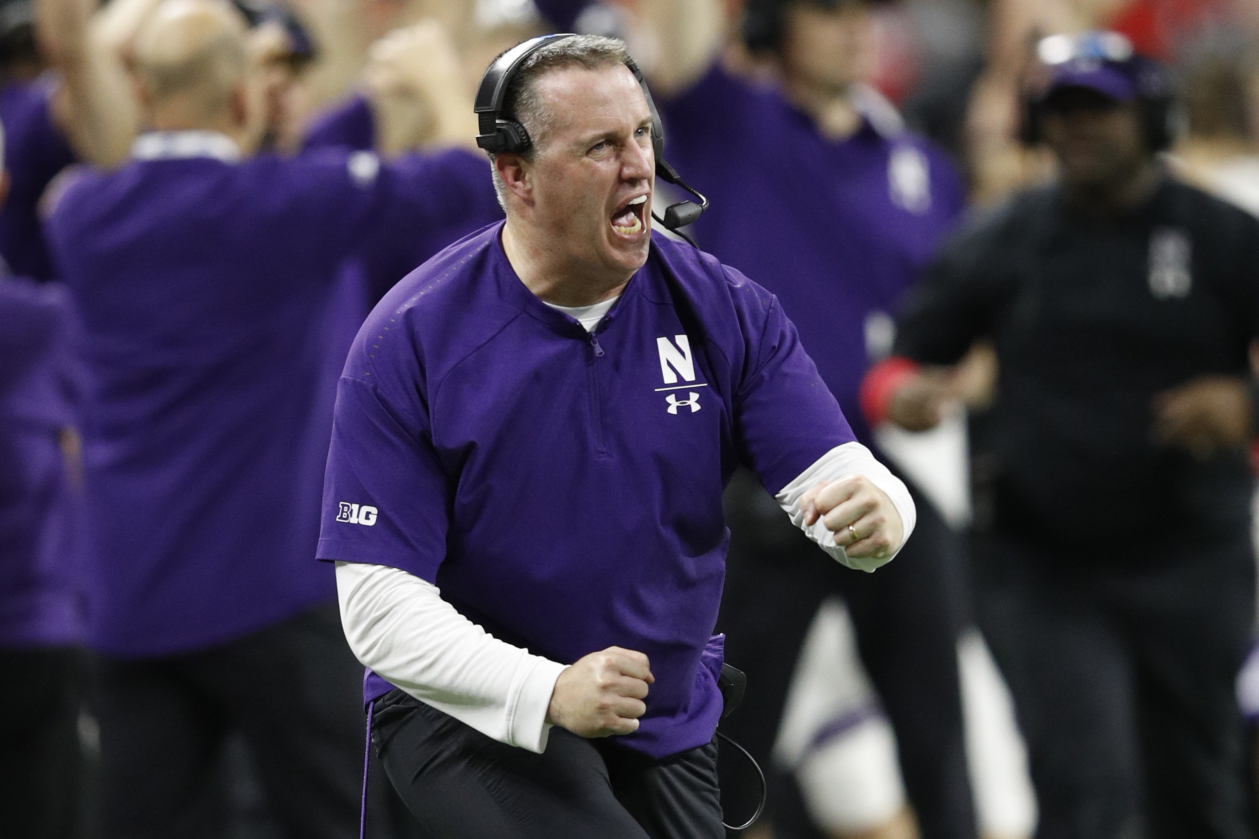 Pat Fitzgerald Northwestern football head coach Fitz