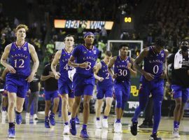 The disappointed Kansas Jayhawks leave the floor at the Ferrell Center in Waco, Texas after a loss to Baylor in Big 12 conference action. (Image: AP)