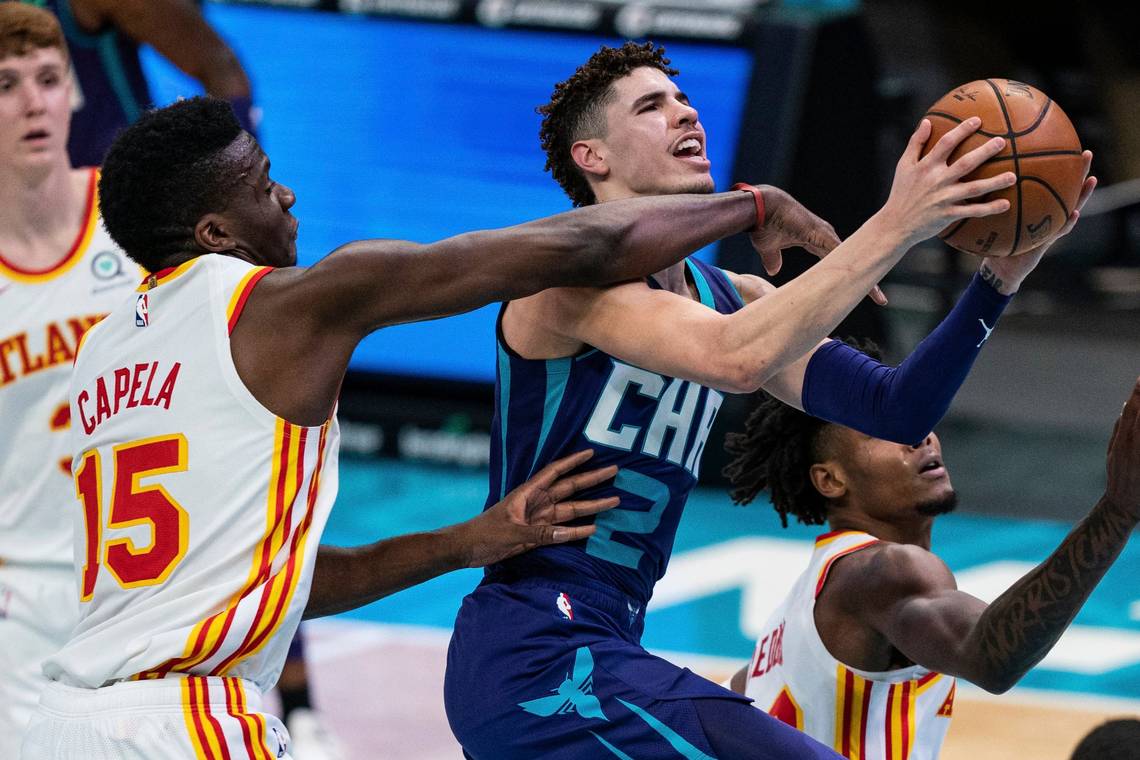 LaMelo Ball triple-double youngest NBA player history Charlotte Hornets