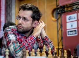 Levon Aronian (pictured) advanced to the finals of the Airthings Masters, where heâ€™ll battle Teimour Radjabov for the title. (Image: Niki Riga)