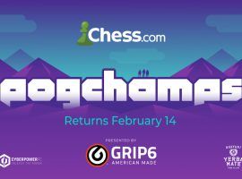 Chess.com announced that the PogChamps 3 chess tournament will begin on Feb. 14. (Image: Chess.com)