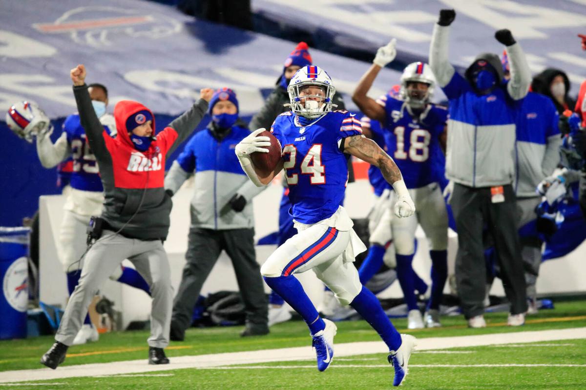 Taron Johnson Buffalo Bills Pick-6 Baltimore Ravens AFC Championship Game