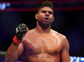 Alistair Overeem (pictured) will take on Alexander Volkov in the main event of UFC Fight Night 184 on Saturday. (Image: Jasen Vinlove/USA Today Sports)