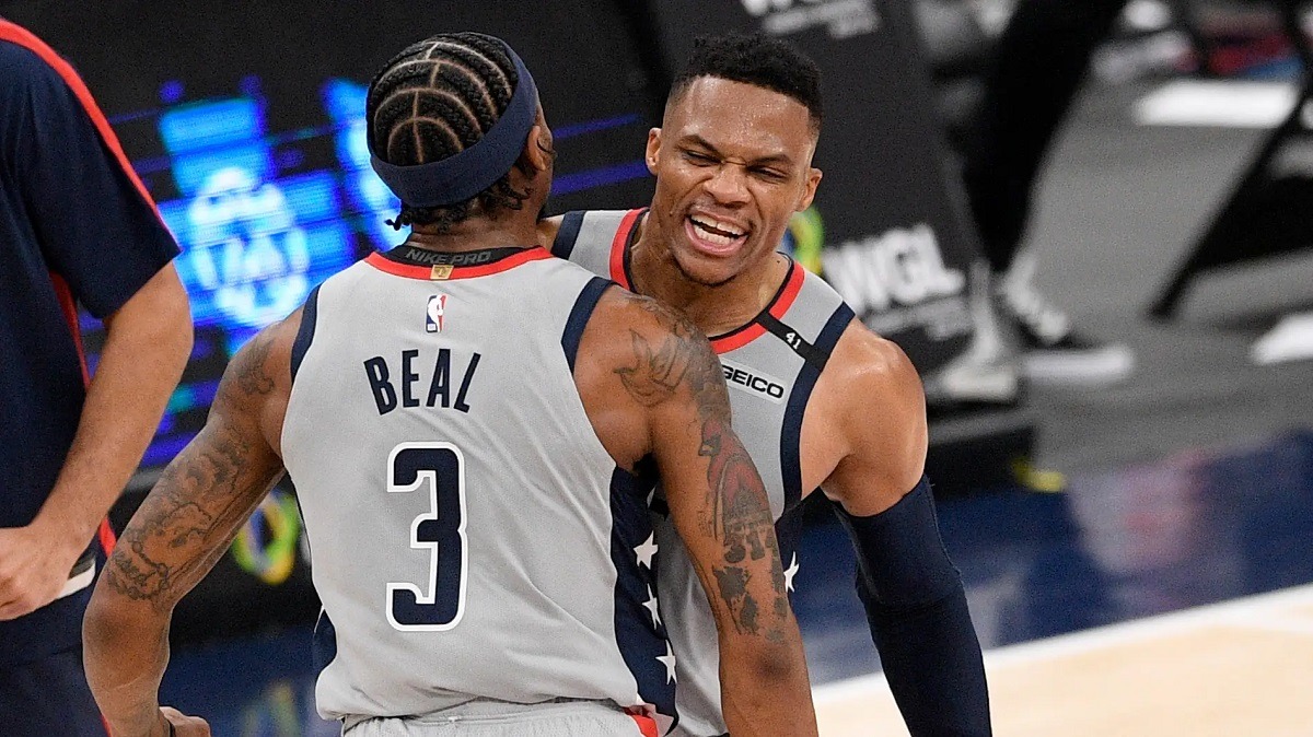 Russell Westbrook Bradley Beal COmeback Washington Wizards Win Beat Brooklyn Nets