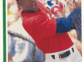 Ungraded copies of a 1991 Upper Deck baseball card showing Michael Jordan taking batting practice have sold for upwards of $100 in recent days. (Image: eBay)