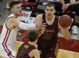 Loyola Chicago center Cameron Krutwig leads the Ramblers in scoring this season. (Image: AP)