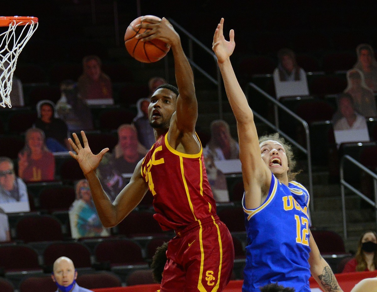 Evan Mobley USC UCLA Pac-12 Conference basketball odds