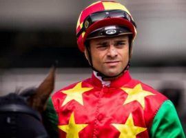 Umberto Rispoli is one of the top riders in North America. The Italian jockey won't ride in the Saudi Cup due to changing COVID-19 testing protocols. (Image: Hong Kong Jockey Club)