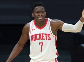 Victor Oladipo, seen here with the Houston Rockets, will play for his third team this season after a trade with the Miami Heat. Â (Image: Sergio Estrada/USA Today Sports)