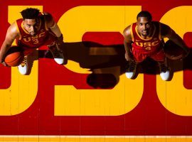 The Mobley brothers, Isaiah (3) and Evan (4), led the USC Trojans to a berth in the Sweet 16 as one of four PAC-12 teams remaining in March Madness. (Image: NYT)