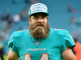 Ryan Fitzpatrick, seen here as the quarterback of the Miami Dolphins, signed a free agent deal to play for his tenth NFL team and the Washington Football Team. (Image: Jasen Vinlove/USA Today Sports)