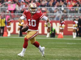 San Francisco 49ers QB Jimmy Garoppolo led the Niners to a runner-up finish in Super Bowl 54. (Image: Robert Reiners/Getty)