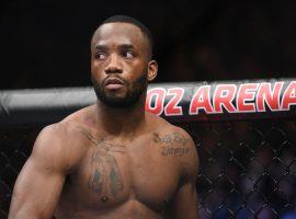 Leon Edwards will make his long-awaited return to the Octagon on Saturday when he takes on Belal Muhammad at UFC Fight Night 187. (Image: Per Haljestam/USA Today Sports)