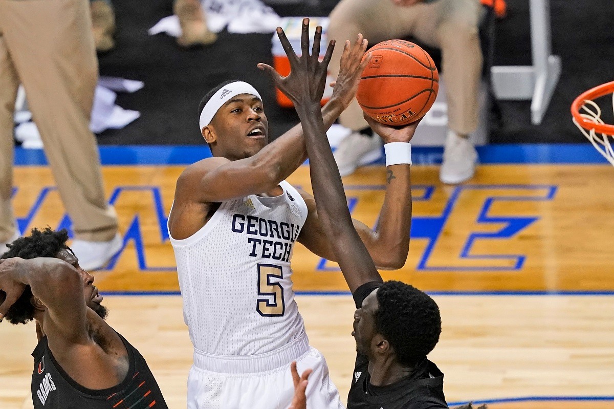 Moses Wright Georgia Tech COVID-19 Out March Madness Positive Test 