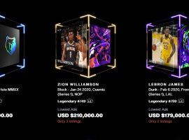 NBA Top Shot has made waves in the collectibles community, with some early, limited-edition moments selling for outrageous prices. (Image: NBA Top Shot)