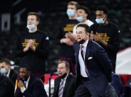 Iona head coach Rick Pitino on the sidelines during the MAAC tournament at Boardwalk Hall in Atlantic City, New Jersey. (Image: AP)