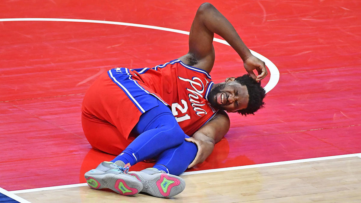 Joel Embiid Injury Knee Philadelphia 76ers Philly 