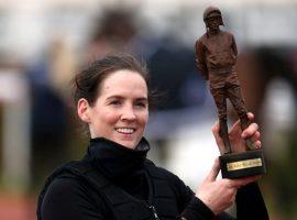 Rachael Blackmore hoisted the Ruby Walsh Trophy for winning a Cheltenham Festival-leading six races. Next on her bucket list is becoming the first female jockey to win the Grand National. (Image: PA)