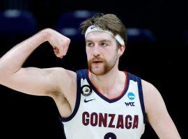 Drew Timme, sophomore big man from Gonzaga, is one of the Zagsâ€™ top two scorers during March Madness coming into the Final Four. (Image: Bella Salinger/Getty)