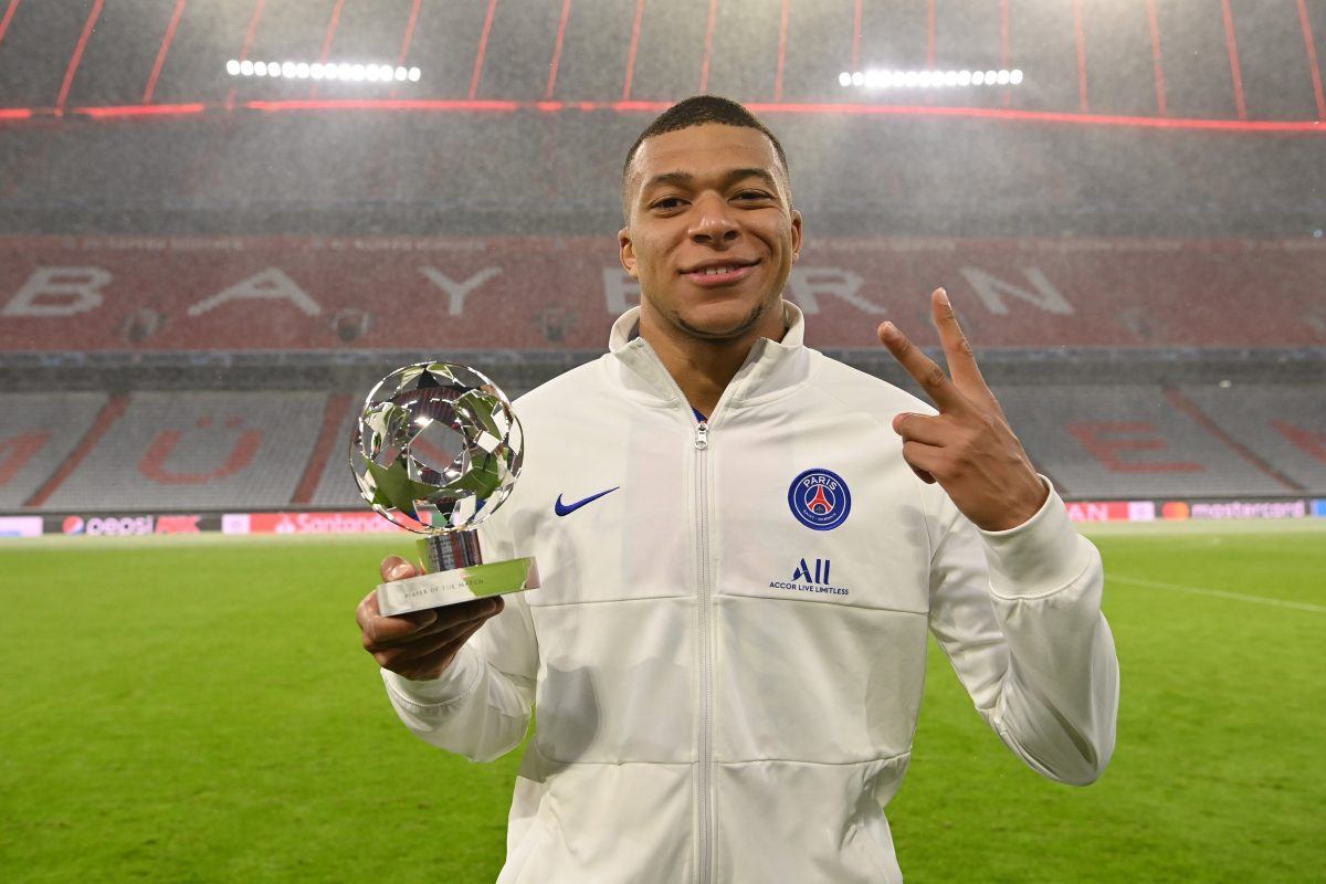 PSG striker Kylian Mbappe