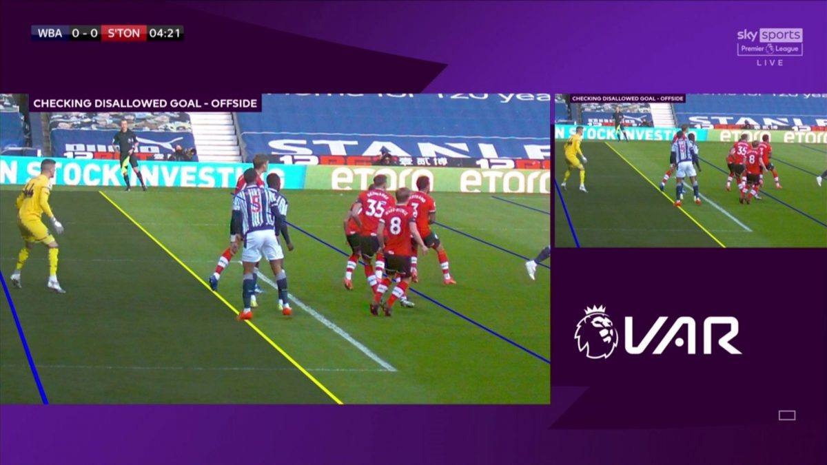 VAR disallowed goal WBA