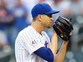 Jacob deGrom will go on the injured list, though the Mets say an MRI on the ace came back clean. (Image: Mike Stobe/Getty)