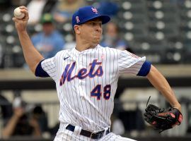Jacob deGrom will make his first start in more than two weeks when he takes the mound for the Mets on Tuesday night. (Image: Bill Kostroun/New York Post)