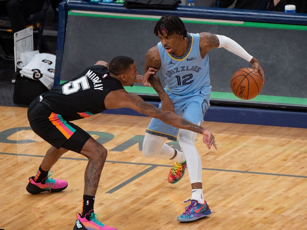 Ja Morant Memphis Grizzlies San Antonio Spurs play-in tournament Nine-Tean Game NBA Playoffs