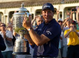 Phil Mickelson became the oldest man to win a major golf championship on Sunday, winning the PGA Championship at age 50. (Image: AP)