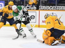 The Nashville Predators can potentially clinch a postseason berth and knock the Dallas Stars out of the NHL playoff race on Wednesday. (Image: Christopher Hanewinckel/USA Today Sports)