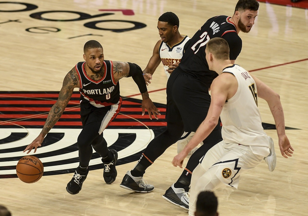 Denver Nuggets Portland Trail Blazers Game 6 NBA Playoffs Damian Lillard Nikola Jokic