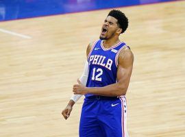 Tobias Harris of the Philadelphia 76ers lead the Sixers in scoring during the Washington Wizards series due to an unfortunate injury to teammate Joel Embiid. (Image: AP)