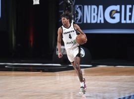 Jalen Green, from NBA developmental team Ignite, brings the ball up the court during an NBA G League game. (Image: Getty)