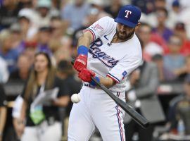 Joey Gallo trade rumors are heating up, with both the New York Yankees and San Diego Padres supposedly interested in the left-handed hitter. (Image: Dustin Bradford/Getty)