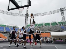 The first ever men’s 3x3 basketball tournament will take place at the Tokyo Olympics, with Serbia entering as the favorite to win gold. (Image: Eugene Hoshiko/AP)