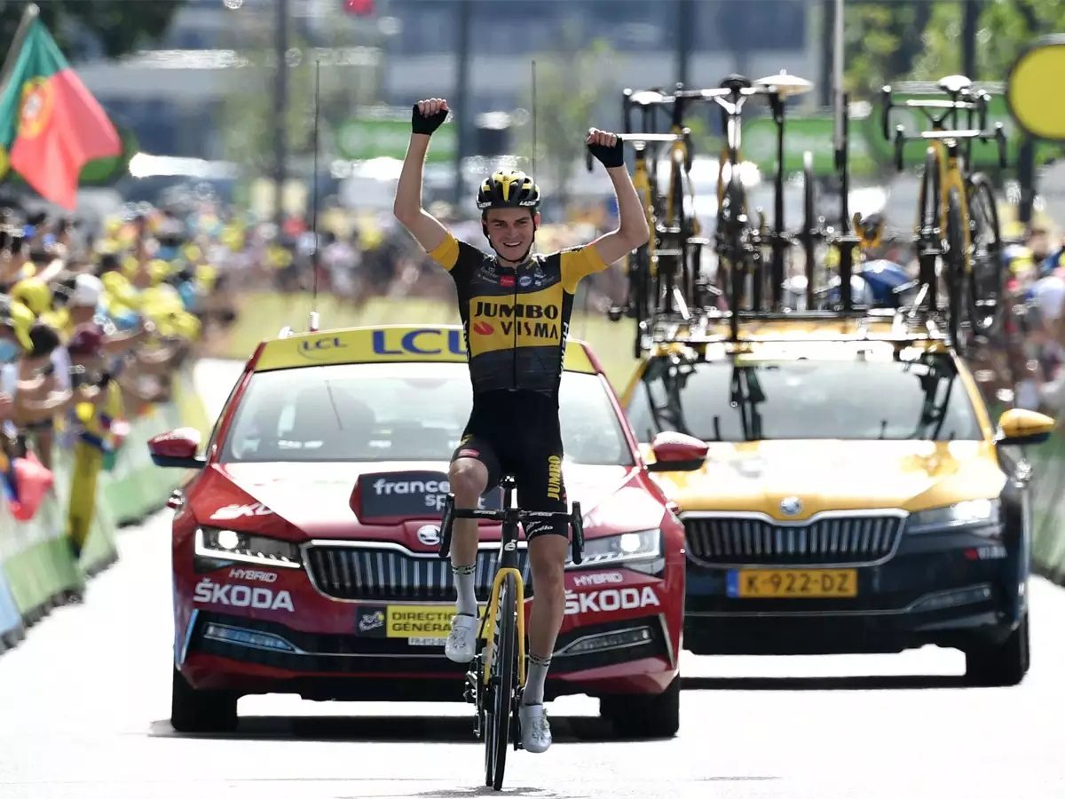 Sepp Kuss Le Tour de France Stage 15 Andorra American Jumbo Visma