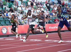 Trayvon Bromell enters the Tokyo Olympics as the favorite to take the title of world’s fastest man in the 100m dash. (Image: Kirby Lee/USA Today Sports)