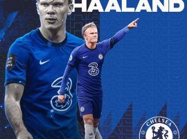 Haaland is Chelsea's main transfer target this summer. (Image: Twitter/J5Eraa)