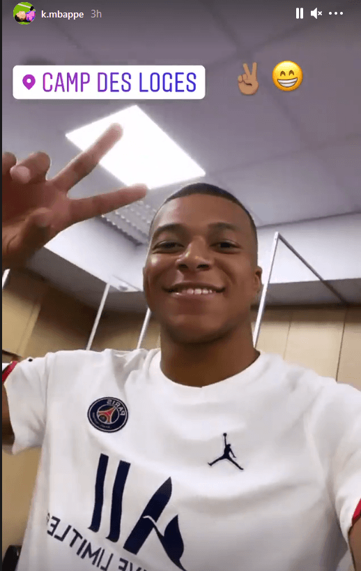 Mbappe back to training