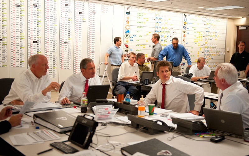 war room NFL Draft Atlanta Falcons fantasy 